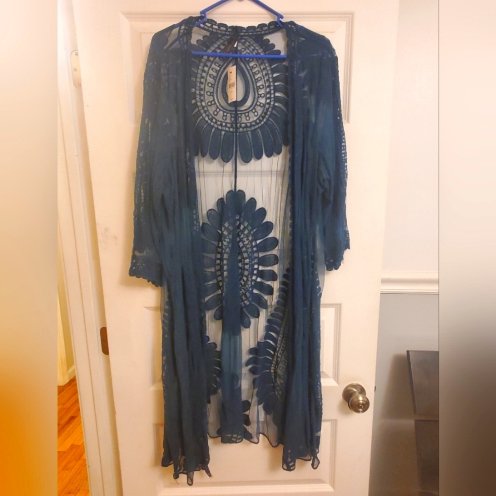 Lane Bryant size 22/24 dark green cover up